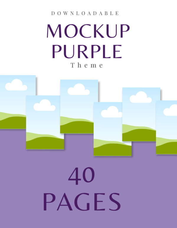 40 Purple Mockup Templates