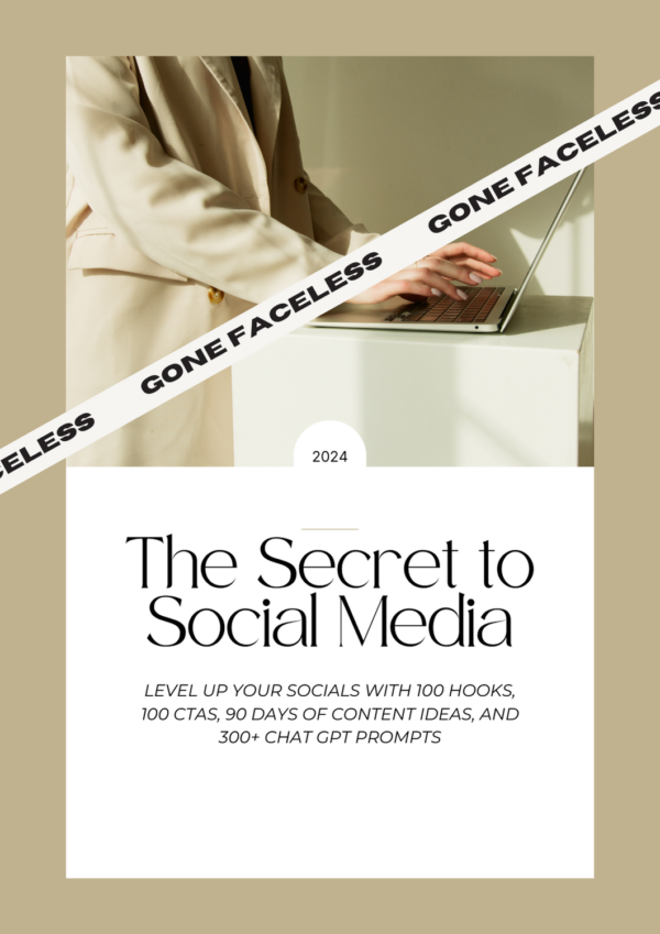 The Secret to Social Media - Gone Faceless